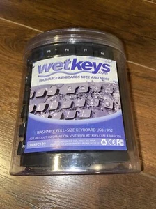 Teclado flexible impermeable tamaño completo con cable USB WetKeys KBWKFC109 - Imagen 1 de 4