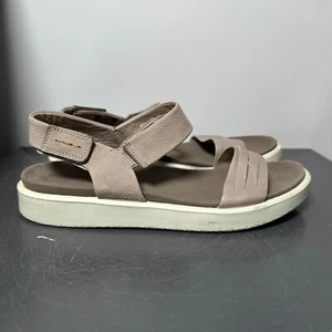 Ecco Flowt Nubuck Flat Sandals Shoes Womens Size US 11 Strap Casual Summer EU 42 - Picture 1 of 9