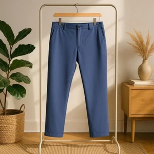 Nuevos pantalones chinos urbanos elásticos dinámicos para hombre FLX azul marino 40x34 - Imagen 1 de 11