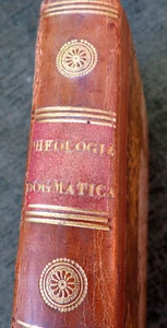 ANTIQUE LEATHER BINDING BOOK THEOLOGIA DOGMATICA ET MORALIS - Bild 1 von 8