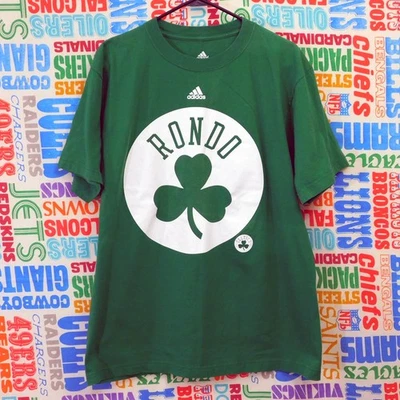 Camiseta Adidas Boston Celtics Rajon Rondo Talla L Trébol Círculo Logo Verde Foto 1 de 4
