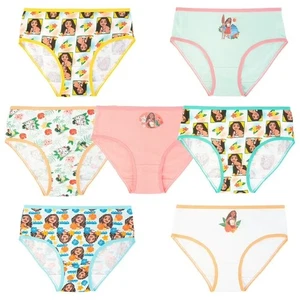 Little Girls' Moana 7pk Briefs Size 4,6,8 - Picture 1 of 6