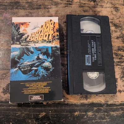 The Land That Time Forgot VHS Tape Dinosaur Movie Sci-Fi 1989 Video Treasures - Image 1 of 4