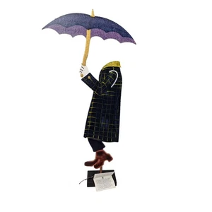 Escultura firmada por Judie Bomberger Cirque Du Soleil bailando bajo la lluvia - Imagen 1 de 6