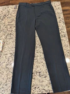 Van Heusen Pantalone Uomo 34x34 Straight Fit Flex Premium Non Ferro Nero - Foto 1 di 18