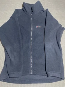 Berghaus Jacke Herren XL Full Zip Polartec Fleecejacke Navy Logostickerei - Bild 1 von 7