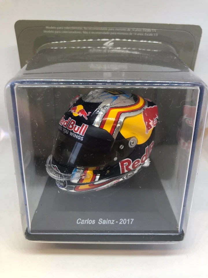 MINI CASCO CARLOS SAINZ RENAULT 2017 TORO ROSSO FORMULA 1 (SCALA 1:5) NUOVO - Immagine 1 di 2