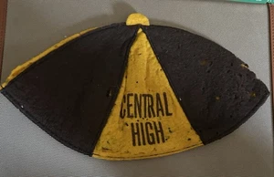 Vintage Beanie Evansville IN Central High School braun & gold klein 40er-50er Jahre - Bild 1 von 4