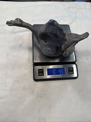 Antigua fuente de ganso vintage pieza decoración topper plomo? Salvamento 8 lb 4,9 oz Foto 1 de 4