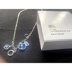 Touchstone Crystal by Swarovski Happy Days Necklace, Blue 2024N - Picture 1 of 2