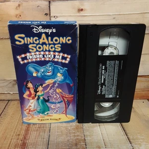 Disney Sing Along Songs Friend Like Me VHS Used Aladdin Genie Musical - Imagen 1 de 4
