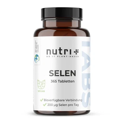NUTRI-PLUS Selen Komplex Tabletten - hochdosiert mit Natriumselenit - 200 µg Selen/Tablette
