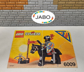 (OK O3/38) Lego Castle Building Instructions 6009 Black Knight