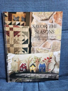 Black Sheep Woolens - Savor The Seasons - 8 Wool Pillow Cover Patterns Seasonal - Picture 1 of 5