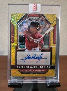 Autógrafo Panini Prizm Masataka Yoshida 2023 rojo dorado 06/10 #SIG-MY - Imagen 1 de 3