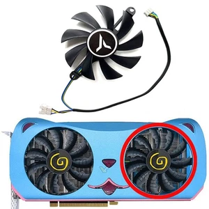 Lewy prawy wentylator chłodnicy karty graficznej do YESTON GeForce RTX400ti 8GB CUTE PET - Zdjęcie 1 z 17