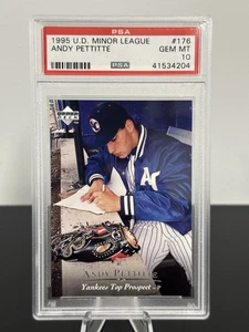 ANDY PETTITTE 1995 UD UPPER DECK MINOR LEAGUE #176 PSA 10 RC Low Pop - Picture 1 of 2