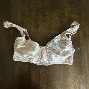 Sujetador vintage años 90 Victoria's Secret satinado sin forro 34C inalámbrico rosa romántico - Imagen 1 de 7