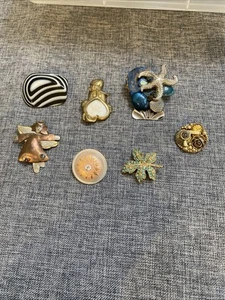 Vintage Mixed LOT (7) Unique Brooches Estate - Picture 1 of 4