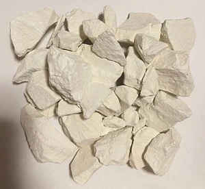 Georgia White Dirt Clay Chunks Kaolin 2 Pounds - Picture 1 of 2