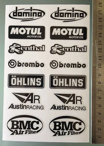 Sponsor Decals Stickers for Aprilia RSV4 / Tuono Swingarm (Total of 14 stickers) - Picture 1 of 2
