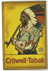 TOLE PUBLICITAIRE ANCIENNE CRUWELL TABAK INDIEN ALLEMAGNE