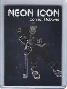 2021-22 Metal Universe Neon Icon #NI-1 Connor McDavid - Foto 1 di 2