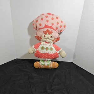 Strawberry Shortcake Vintage 1980's 17" Pillow Plush Doll Toy Collectible - Picture 1 of 15