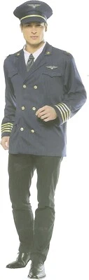 Vestido Elegante Disfraz de Piloto de Aerolínea FDC Talla XL Foto 1 de 2