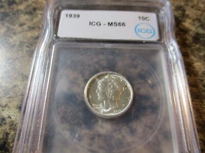1939 MERCURY DIME ICG MS66   604 - Image 1 of 2