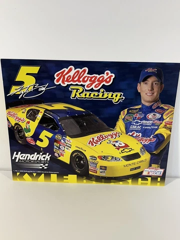 2005 KYLE BUSCH #5  NASCAR NEXTEL CUP SERIES "KELLOGG'S" POSTCARD! Cover