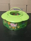 2004 Polly Pocket Lot ~ Green Carrying Case Filled With Tons Of Accessories