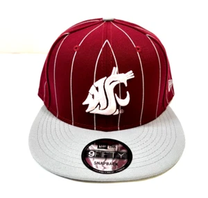 Washington State Cougars NCAA NE Vintage Pinstripe Snapback Hat - Picture 1 of 5