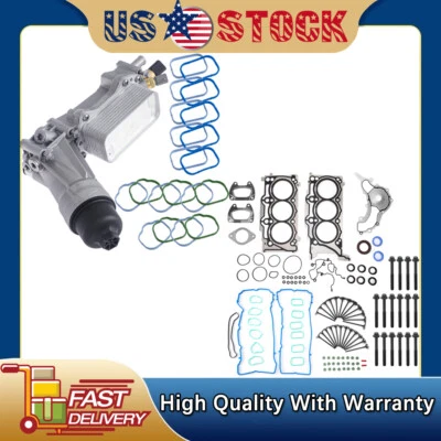 Juego de juntas de culata y filtro de aceite de motor para Jeep Grand Cherokee 11-15 3,6 L Foto 1 de 4