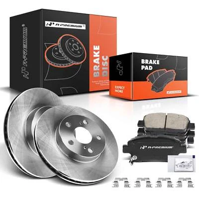 Front Disc Brake Rotors and Ceramic Brake Pads for Toyota Prius 2004 2005-2009 - Image 1 of 4