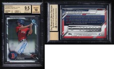 2016 Bowman Chrome Prospects Auto Sam Travis #BCAP-STR BGS 9.5 GEM MINT Auto