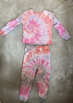 Splendid Pink Tie Dye Pajama Set | Size 3 - Image 1 of 3