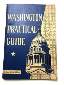 VTG 1953 Washington Practical Guide By Charles Reynolds Travel Booklet - Picture 1 of 5