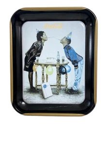 Vintage 1996 Coca-Cola Birthday Smiles Serving Tray - Picture 1 of 5