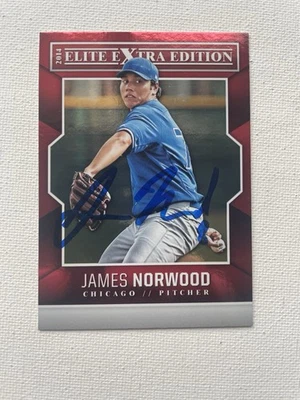 Signed 2014 Panini Extra Elite James Norwood Chicago Cubs Autographed Auto - Image 1 of 2