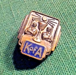 Antique Knights of the Alter K of A Fraternal Copper Pin by Hartnett Co. Boston - Picture 1 of 3