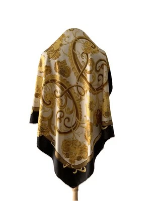 Vintage HERMÈS Silk Scarf - Harald by Caty Latham - 33x35 - Made in France #A4 - Image 1 of 4