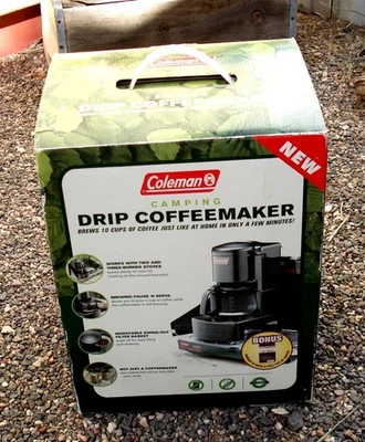 NIOB Coleman 10 Cup DRIP COFFEEMAKER for 2-3 Burner Camping Stove MODEL 5008-700 - Image 1 of 4
