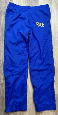 Pantalones cortavientos Pitt Panthers vintage años 80 talla XL bicicleta nailon forrados cremallera al tobillo Foto 1 de 4