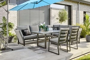 Primaster Dining Lounge Set Ravenna Garten Möbel Bezug Lika Tex Sitzgruppe - Bild 1 von 8