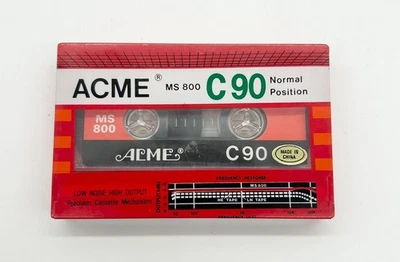 Acme MS800 C90 Blank Audio Cassette Tape Type I / Normal Position Foto 1 de 2