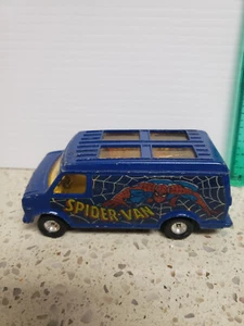 Spider Man Van diecast doors open Corgi  1979 #436 1.5x4.5 - Picture 1 of 5