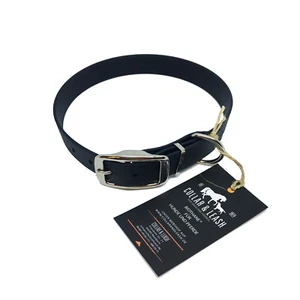BIOTHANE Halsband für Hunde in 25 mm - Hundehalsband - Alle Größen! SCHWARZ - Imagen 1 de 2