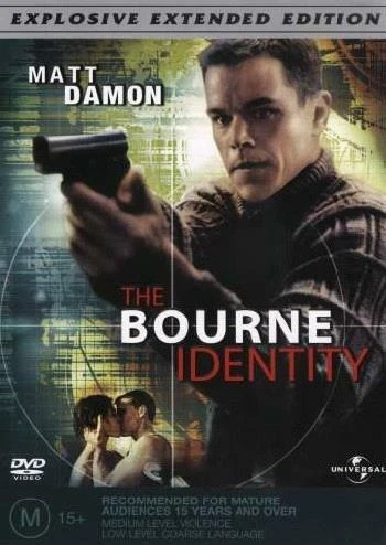 The Bourne Identity (DVD 2002) Region 4 Action, Adventure, Mystery, Suspense/Thr - image 1 of 1