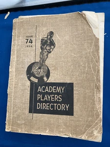 RARO DIRECTORIO DE JUGADORES DE LA ACADEMIA NÚMERO 76 1956 -Marilyn Monroe, Peter Graves - Imagen 1 de 2
